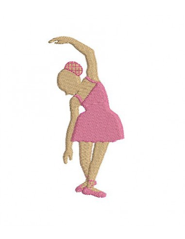 embroidery design silhouette  ballerina girl