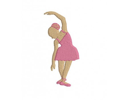 embroidery design silhouette  ballerina girl