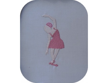 Motif de broderie machine silhouette Ballerine