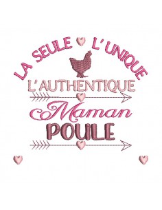 machine embroidery doting mother customizable