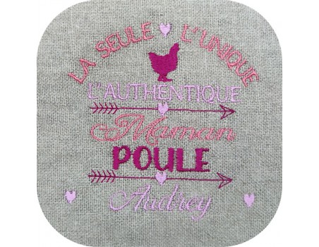 machine embroidery doting mother customizable