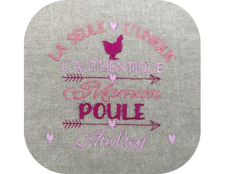 machine embroidery doting mother customizable