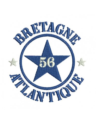 machine embroidery design department 56 of Bretagne