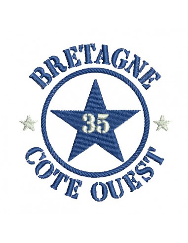 machine embroidery design department 35 of Bretagne