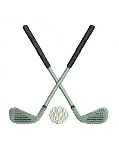 Motif de broderie machine clubs de golf