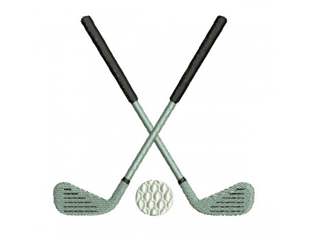 machine  Embroidery design golf clubs