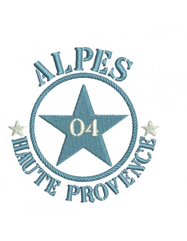 machine embroidery design department 04  of Alpes de Haute Provence