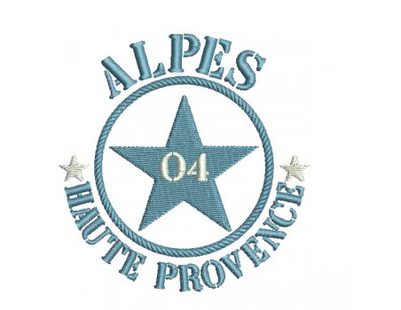 machine embroidery design department 04  of Alpes de Haute Provence