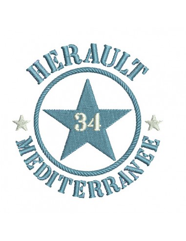 machine embroidery design department 34  of Hérault