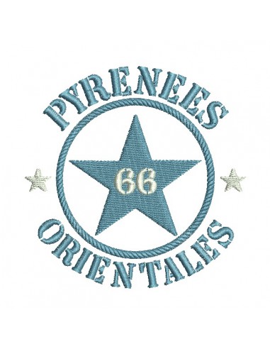 machine embroidery design department 66 of Pyrénées Orientales