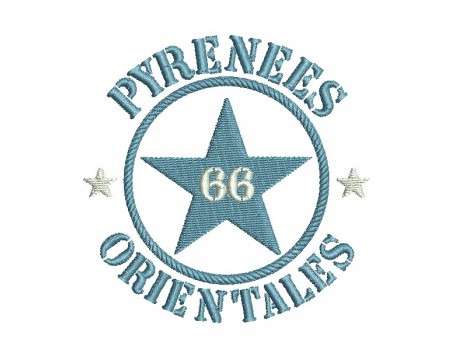 machine embroidery design department 66 of Pyrénées Orientales