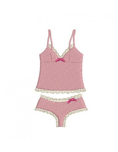 Motif de broderie machine lingerie fine