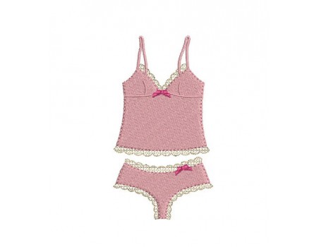 Motif de broderie machine lingerie fine