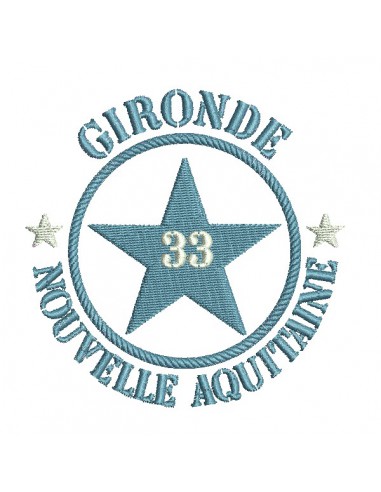 machine embroidery design department 33 of Gironde