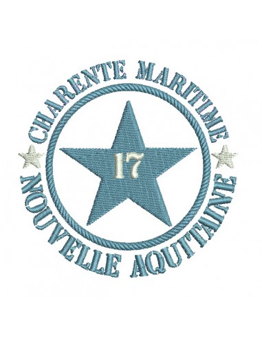 machine embroidery design department 17 of Charente Maritime
