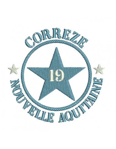 machine embroidery design department 19 of Corrèze