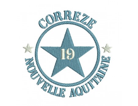 machine embroidery design department 19 of Corrèze