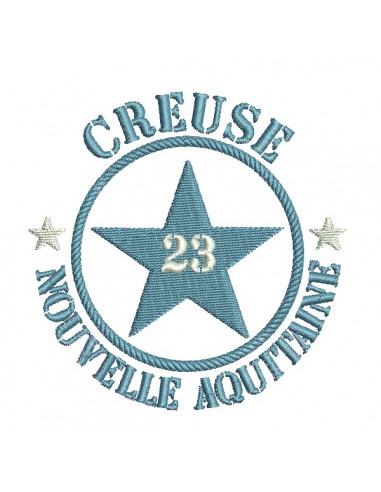 machine embroidery design department 23 of Creuse