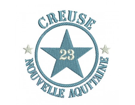 machine embroidery design department 23 of Creuse