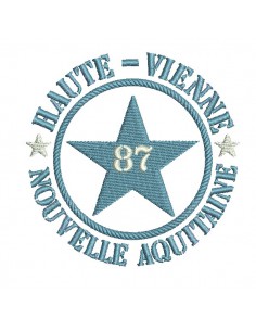 machine embroidery design department 87 of Haute - Vienne