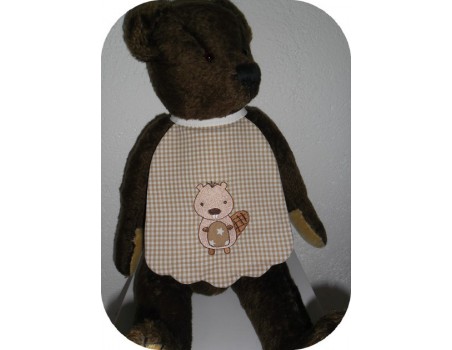 Instant download machine embroidery  applique  beaver