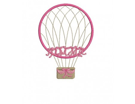 embroidery design machine applied balloon 