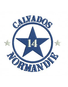 machine embroidery design Calvados department  14  of normandy