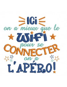 machine embroidery design wifi apero