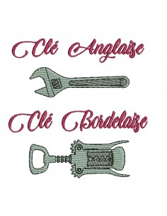 machine embroidery design cork-screw