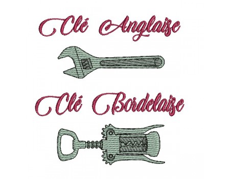 machine embroidery design cork-screw