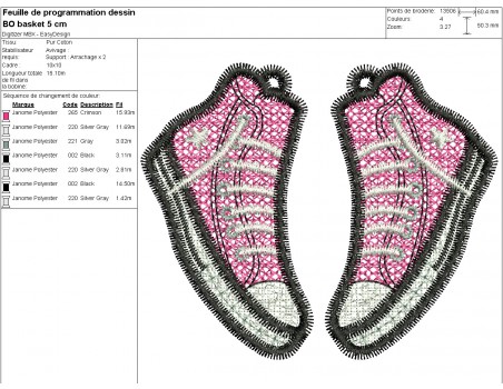 Motif de broderie machine baskets  FSL