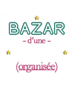 machine embroidery design  bazaar customizable