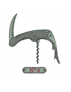 machine embroidery design corkscrew n°5