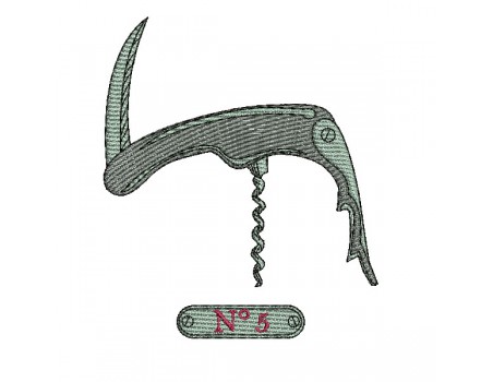 machine embroidery design corkscrew n°5