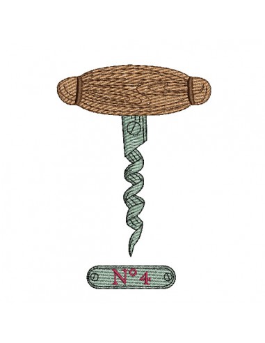 machine embroidery design corkscrew n°4