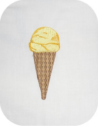 Motif de broderie machine Cornet de glace Motif de broderie machine Cornet de glace