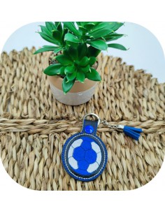 machine embroidery design ith  hand ball keychain