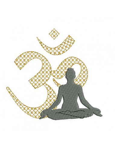 machine embroidery design namaste mylar