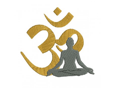 machine embroidery design namaste