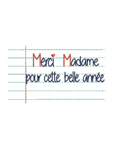 machine embroidery  design customizable text  school Mrs