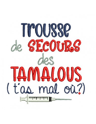 Motif de broderie machine  trousse de secours Tamalous