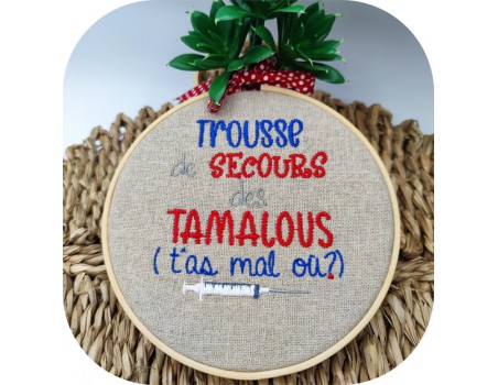 Motif de broderie machine  trousse de secours Tamalous