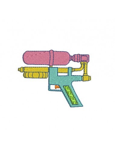 Motif de broderie machine pistolet à eau