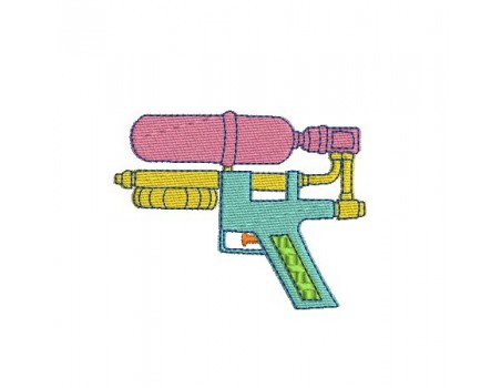 Motif de broderie machine pistolet à eau