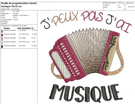 machine  Embroidery design  i can not music