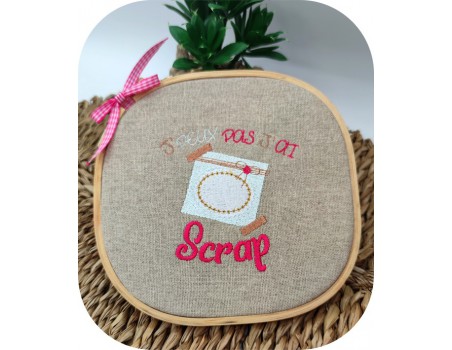 machine  Embroidery design  i can not scrapbooking