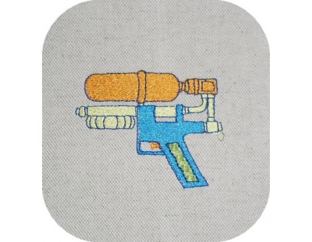 Motif de broderie machine pistolet à eau