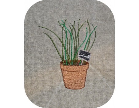 Instant download machine embroidery chive