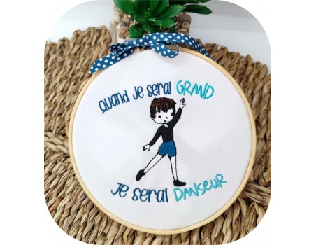 machine embroidery design  little boy dancer