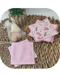 machine embroidery design ith Cleansing square pad